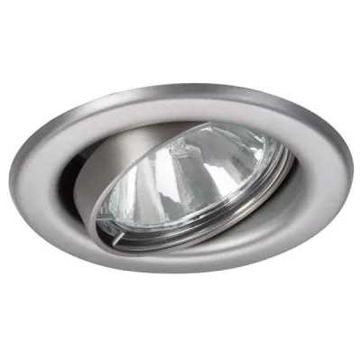 BRUMBERG Einbaustrahler 3221.22 | 50W NV-Halogen GX5,3 | Edelstahl matt | schwenkbar | rund | IP20 | Deckeneinbau