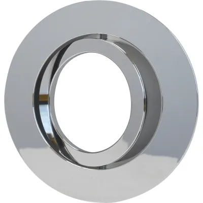 MEGATRON LED Einbaustrahler MT75203 | 68mm Deckenausschnitt | schwenkbar 30° | GU10/GU5.3 | Aluminium Chrom