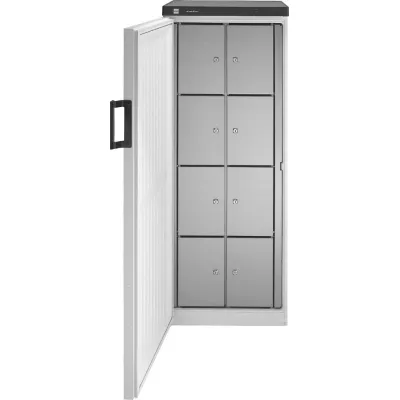 Eisfink Gemeinschaftskühlschrank MP380-8 F li | 8 abschließbare Fächer | Temperatur regelbar | 600x610x1640 mm