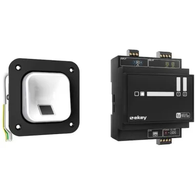 Ekey Fingerscanner Set 204751 | Fingerprint Türöffner | App-Steuerung | Alexa kompatibel | Weiß