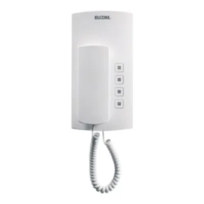 ELCOM Haustelefon BHT-200 | i2-Bus Audio-Innenstation | 1702000 | 4 Funktionstasten | Aufputz | weiß