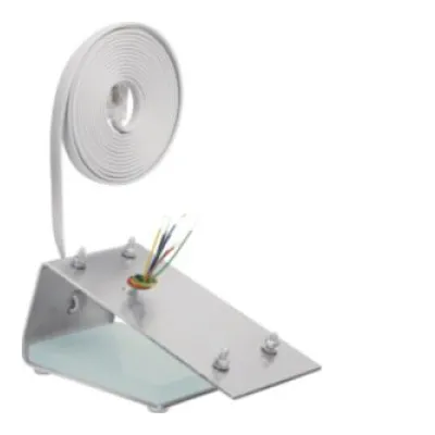 ELCOM TKA-UNI 1301200 Audio-Tischkonsole | kompatibel mit BHT-200/280 | RJ45 | Glas/Edelstahl | silber