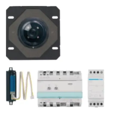 Elcom Video-Türsprechanlage VKG-500/BTC 1001511 | 2-Draht Bus | Farbkamera | 1-16 Teilnehmer | Schwarz