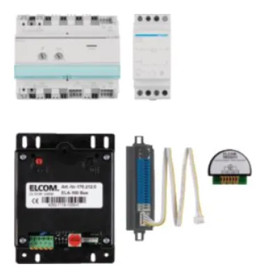 ELCOM Basis-Kit Audio | REK009Y Sprechanlage | 2-Draht Bus-System | bis 16 Teilnehmer | Türsprech-Set Audio