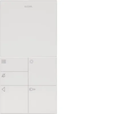 ELCOM Freisprech-Haustelefon BFT-210 | 1712103 | i2-Bus Innenstation | Aufputz | Audio-Sprechanlage | Weiß