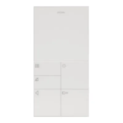 ELCOM Freisprech-Haustelefon BFT-210 | 1712103 | i2-Bus Innenstation | Aufputz | Audio-Sprechanlage | Weiß