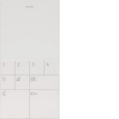ELCOM Audio-Innenstation BFT-240 WS 1712403 | Freisprech Komfort Haustelefon | i2-Bus System | Aufputz | 9 Tasten | weiß
