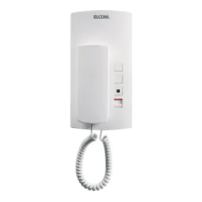 ELCOM HAT-402 Haustelefon Audio 1+n | Aufputz | Lautstärkeregelung | Türöffner | LED-Rufanzeige | weiß