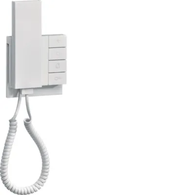 Elcom Audio-Innenstation REK241Y | Haustelefon Aufputz 2-Draht Bus-System | Internkommunikation | polarweiß glänzend, B-Ware