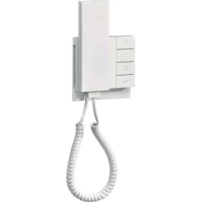 Elcom Audio-Innenstation REK241Y | Haustelefon Aufputz 2-Draht Bus-System | Internkommunikation | polarweiß glänzend