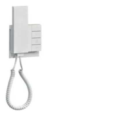 Elcom Audio-Innenstation REK241Y | Haustelefon Aufputz 2-Draht Bus-System | Internkommunikation | polarweiß glänzend