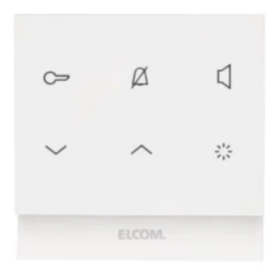 Elcom Audio-Innenstation REK221Y | 2-Draht Technik | Freisprechfunktion | Aufputz | Touch-Tasten | polarweiß