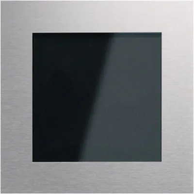 Elcom Kartenlesergehäuse KPM-900 | Blindmodul | Edelstahl matt | 120x120 mm | Silber