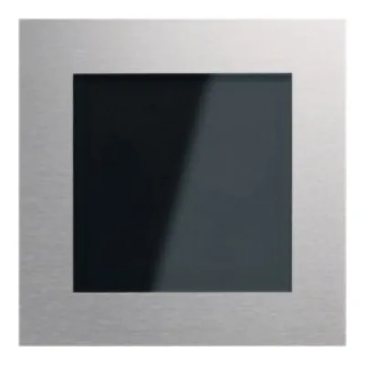 Elcom Kartenlesergehäuse KPM-900 | Blindmodul | Edelstahl matt | 120x120 mm | Silber