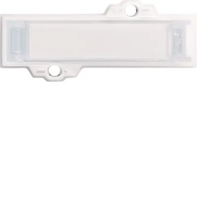 ELCOM Namensschild mit LED AVZ-NHB REH010Y | Klingeltaster | Unterputz | rechteckig | Kunststoff | beleuchtet | weiß