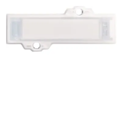 ELCOM Namensschild mit LED AVZ-NHB REH010Y | Klingeltaster | Unterputz | rechteckig | Kunststoff | beleuchtet | weiß