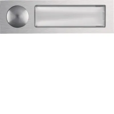 ELCOM Ruftaster REH029Y | AV3 Klingeltaster mit hinterleuchtetem Namensschild | Unterputz | Aluminium | rechteckig