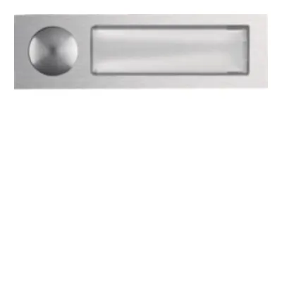 ELCOM Ruftaster REH029Y | AV3 Klingeltaster mit hinterleuchtetem Namensschild | Unterputz | Aluminium | rechteckig