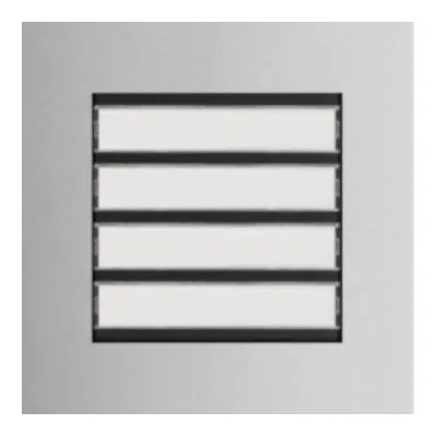 ELCOM Ruftaster-Modul 4/1 LED-Schild 2DMOD REN104Y