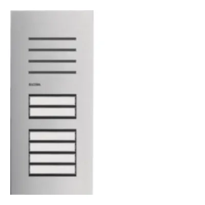 Elcom Türstation Audio REQ006Y | 6 Klingeltasten | 2-Draht Bus | Edelstahl | Vandalenschutz | Unterputz