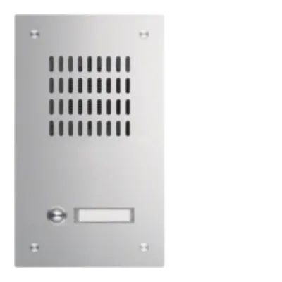 ELCOM Unterputz Türstation TVG-1/1 | 1101180 | 1 Taster Edelstahl silber | LED-Namensschild | V2A matt