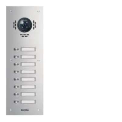 ELCOM Türstation TVG-8/1 | 1108180BTC | Video-Klingeltableau | 8 Tasten | Edelstahl Unterputz | Silber