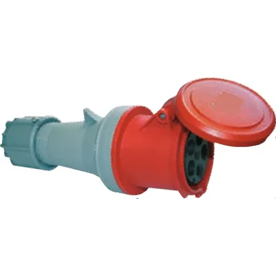 Elektra Tailfingen CEE-Kupplungsdose CC 563/6H | 5-polig 63A 400V | IP44 | Schraubklemme | Kunststoff | rot