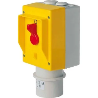 Elektra Tailfingen Not-Aus-Schalter CGS1 011 516/6H-CT8/2-S-GRX | Unterspannung 230V | CEE | IP44 | 1-polig