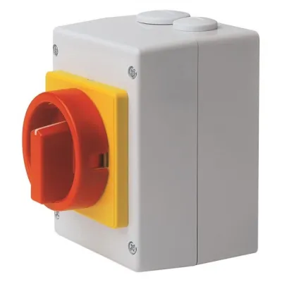 Elektra Tailfingen Haupt-Not-Aus-Schalter S1 011/HS-T8/2-D-MRG | 3-polig | 25A | IP65 | verriegelbar | rot