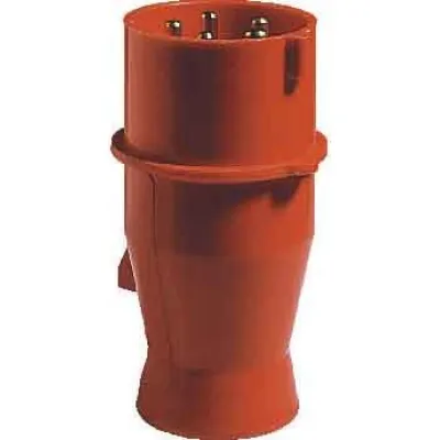 ELEKTRA T. CEE-Stecker CT 416/6H | 4-polig | 16A | 400V | IP44 | isogekapselt | Schraubklemme | rot