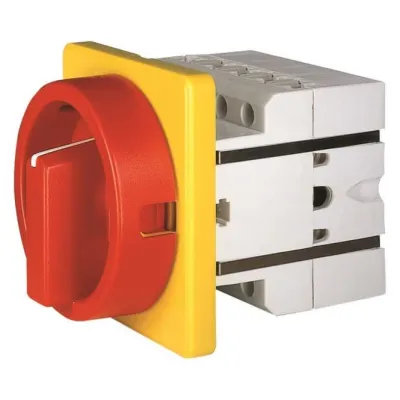 ELEKTRA Haupt-Not-Aus-Schalter S4N 013/HS-F3-D-RG | Lastschalter 3-polig | 22kW | 63A | IP54 | Frontmontage | EIN/AUS