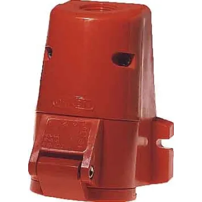 Elektra CEE-Wandsteckdose CO 416/6H | 4-polig | 16A | 400V | Aufputz | IP44 | Schraubklemme | rot