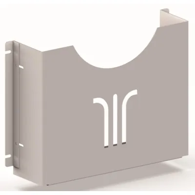 Elmeko Schaltplantasche ST-A4-U 71 ST4 U50 | DIN A4 | Stahlblech | lichtgrau RAL 7035 | 87x330x257mm