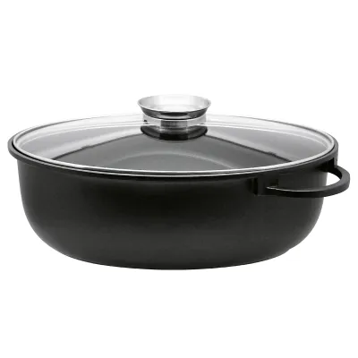 ELO Bräter Alucast Elodur Select 80038 | oval 38x25x13,4 cm | 7 l | Induktion | Antihaft | spülmaschinengeeignet | grau