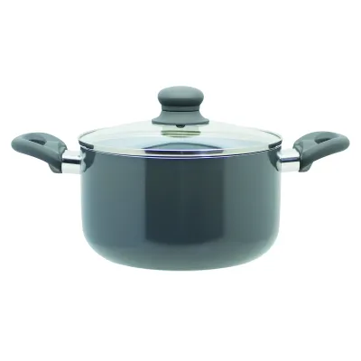 ELO Kochtopf Rhino Grey | 20 cm Durchmesser | Aluminium | Antihaft | Induktion | Grau | 10002144_01020701
