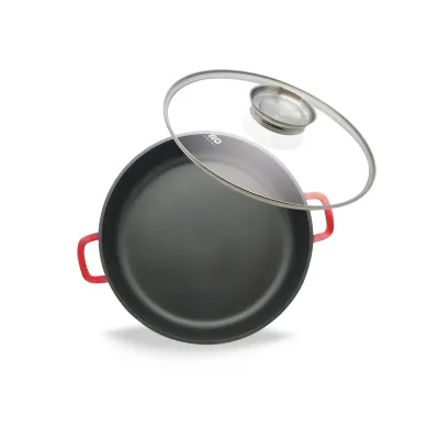 ELO Servierpfanne Rubino 10002144 | Antihaft Aluguss | Ø28 cm | Glitzer-Beschichtung | Induktion | spülmaschinengeeignet