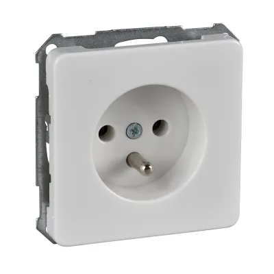 ELSO Steckdose Unterputz 205504 | Schuko Steckdoseneinsatz | 16A 250V | IP20 | Duroplast | reinweiß RAL 9010