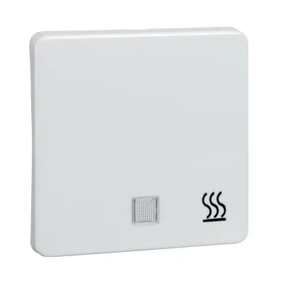 ELSO Wippe beleuchtet 213174 | Schalter/Taster Symbol Heizung | Universal | Duroplast | IP20 | glänzend | reinweiß