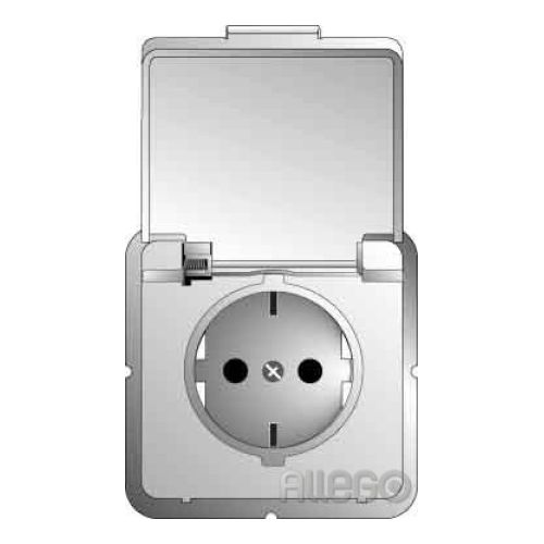 Bild: ELSO 215034 STECKDOSE M.KLAPPDECKEL