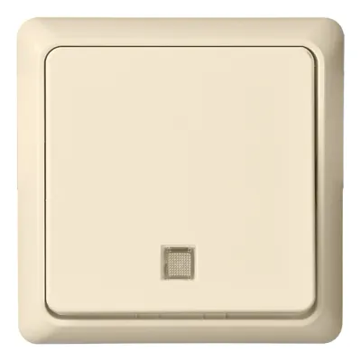 Elso Taster 242130 | Unterputz Wipptaster beleuchtet | 1 Schließer | IP20 | Thermoplast | perlweiß