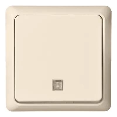 Elso Wipptaster 242134 | Unterputz beleuchtet | 1 Schließer | Thermoplast | IP20 | 10A 250V | reinweiß