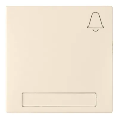Elso Wippe 273134 für Schalter/Taster | Klingel Symbol | Beschriftungsfeld | Duroplast | IP20 | RAL 9010 Reinweiß