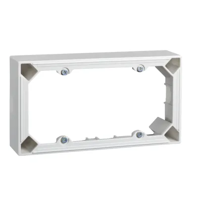 Elso Aufputzgehäuse 2-fach JOY 274204 | Unterputzgeräte-Montage | Kunststoff Duroplast | halogenfrei | IP21 | reinweiß