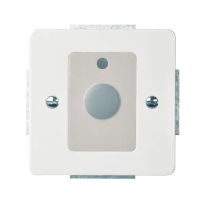 ELSO Abstelltastereinsatz mit Zentralplatte ELG740164 | Resetkontakt | 24V AC | IP20 | 72x72mm | JOY | reinweiß RAL 9010