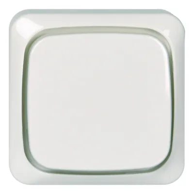 Elso Universalschalter 561604 | Aufputz Wechselschalter 16A 250V | Novia Design | Steckklemme | flach | IP20 | reinweiß