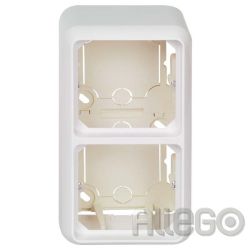 ELSO Aufputzgehäuse 2fach perlweiß ELG234210
