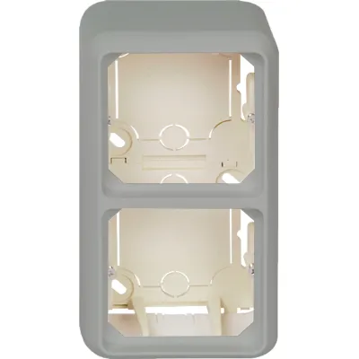 Elso Aufputzgehäuse 2-fach ELG234214 | Unterputzgeräte-Montage | Thermoplast | halogenfrei | IP21 | reinweiß