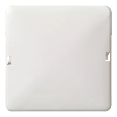 Elso Blindabdeckung 503024 | 1-fach | lange Rasthaken | Klemmbefestigung | Thermoplast | reinweiß RAL 9010