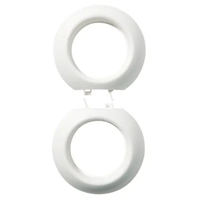 ELSO Endrahmen RENOVA WDE011402 | Doppel-Rahmen für Schalter & Steckdosen | Retro-Design | Bakelit-Look | Weiß