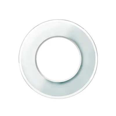 ELSO Glasrahmen 1-fach WDE011406 RENOVA | Unterputzmontage | glänzend | Glas | Klemmbefestigung | weiß